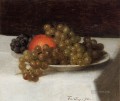 Manzanas y uvas Henri Fantin Latour bodegones